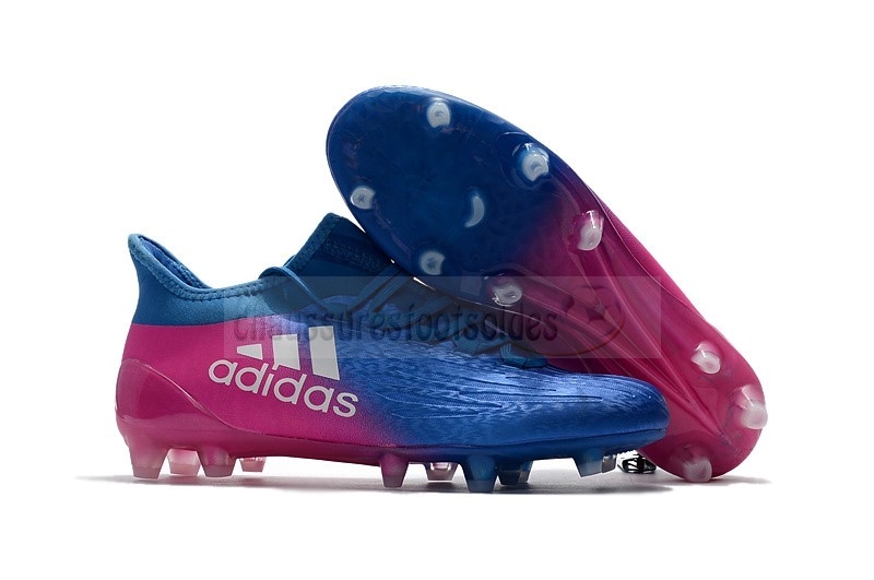Adidas Crampon De Foot X 16.1 FG Bleu Rouge