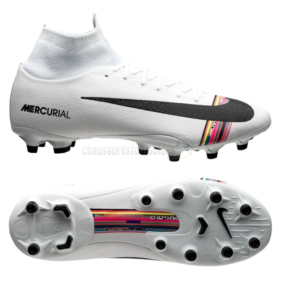 Nike Crampon De Foot Mercurial Superfly 6 Pro AG PRO LVL UP Blanc