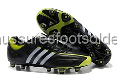 Adidas Crampon De Foot AdiPure 11Pro V FG Noir Vert Fluorescent