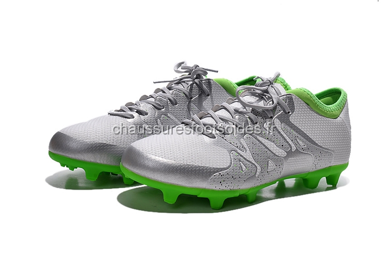 Adidas Crampon De Foot X 15.1 AG FG Gris Vert
