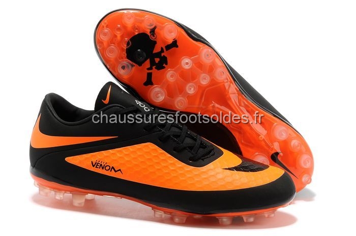 Nike Crampon De Foot HyperVenom AG Noir Orange