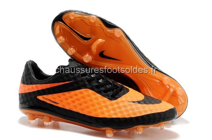 Nike Crampon De Foot HyperVenom FG Noir Orange