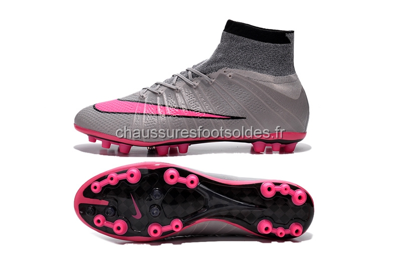 Nike Crampon De Foot Mercurial Superfly AG Gris Rose
