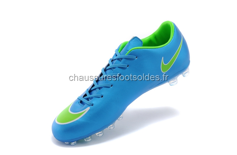 Nike Crampon De Foot Mercurial X Vapor AG Bleu Vert