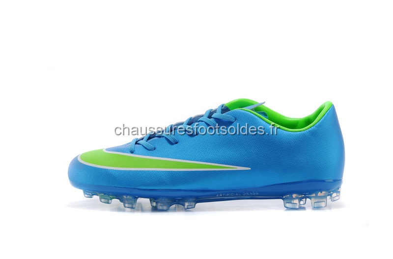 Nike Crampon De Foot Mercurial X Vapor AG Bleu Vert