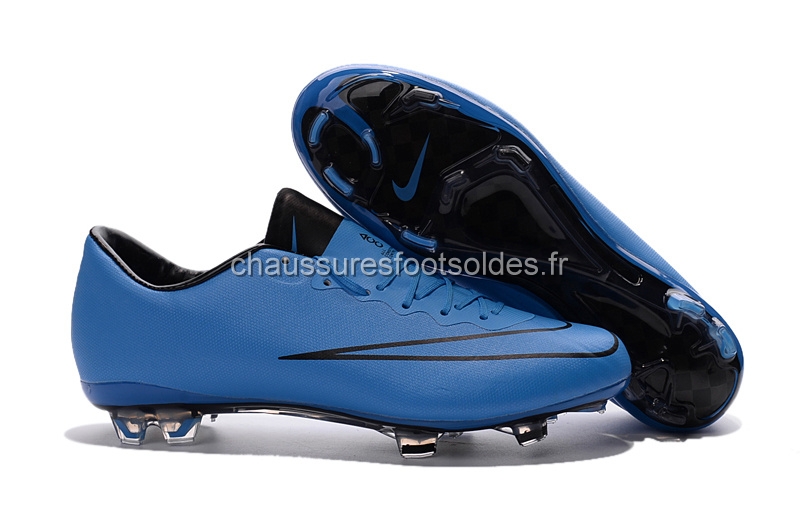 Nike Crampon De Foot Mercurial X Veloce FG Bleu Noir