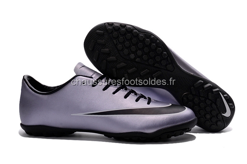 Nike Crampon De Foot Mercurial X Victory TF Argent Noir