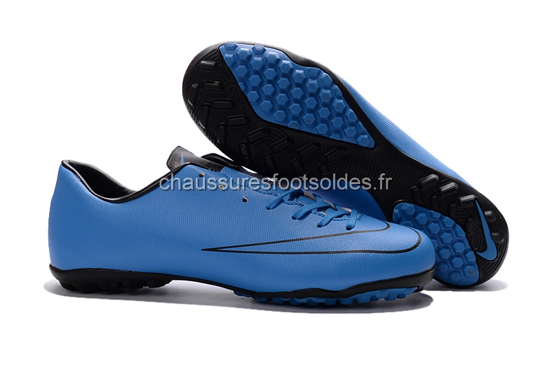 Nike Crampon De Foot Mercurial X Victory TF Bleu